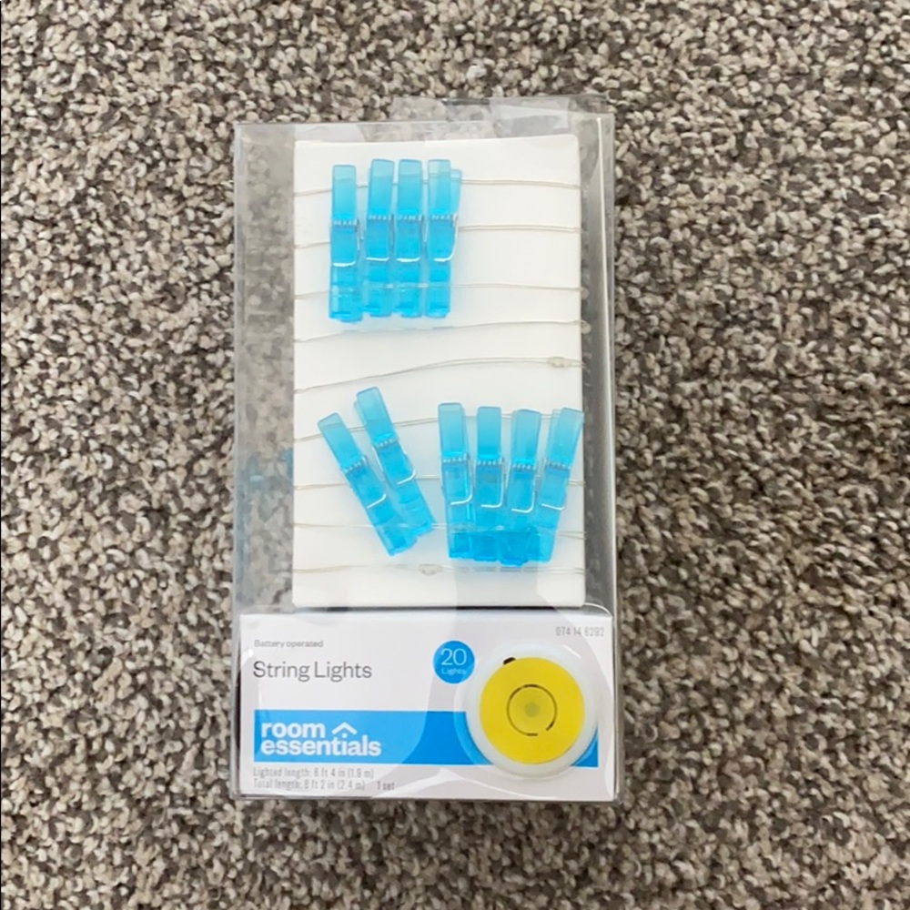 room essentials blue string lights